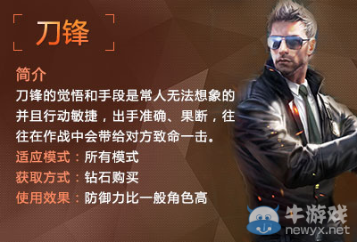 《穿越火線：槍戰(zhàn)王者》角色刀鋒介紹