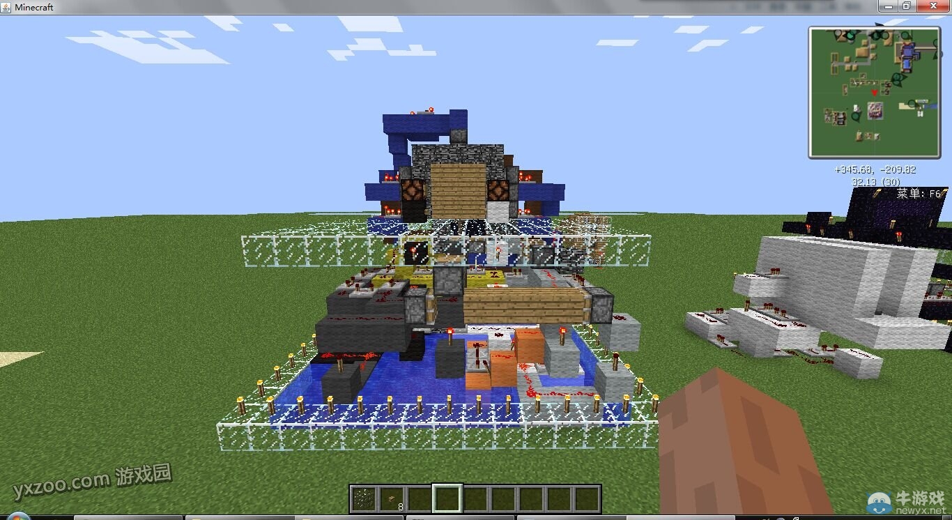 《我的世界》1.7.2紅石基礎與紅石門制造演示視頻教程