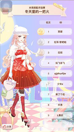 《暖暖環(huán)游世界》搭配評(píng)選賽冬天里的一把火搭配攻略