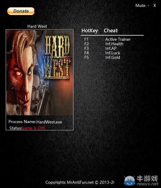 《冷酷西部》四項修改器使用教程