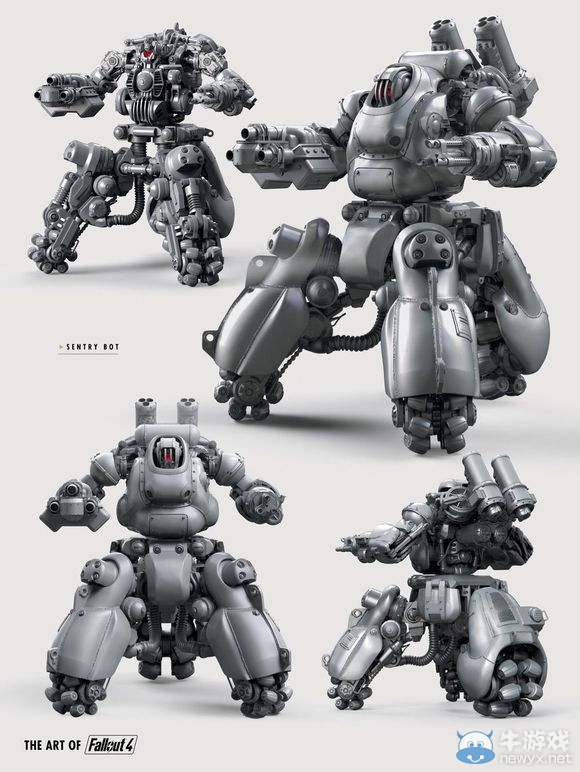 《輻射4》鐵衛兵機器人及哨兵機器人原型圖鑒