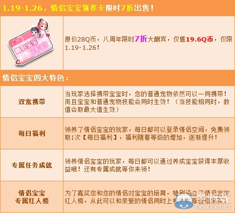 《QQ飛車》寶寶計劃甜蜜來襲 優(yōu)惠酬賓限時開啟！