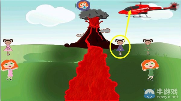 《史上最難智力游戲》第六關(guān)火山攻略