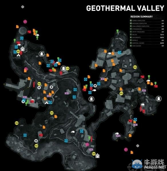 《古墓麗影：崛起》材料獎杯及收集地圖大全