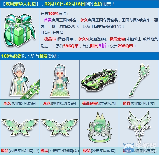 《QQ飛車》疾風豪華大禮包介紹