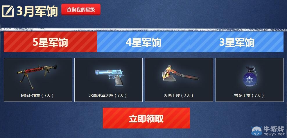 《穿越火線》cf3月全民軍餉計劃活動