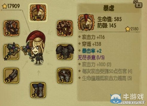 《貪婪洞窟》暴虐套裝屬性詳解