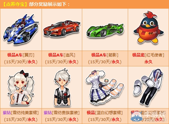 《QQ飛車》4月奪寶活動 點券奪寶贏極品