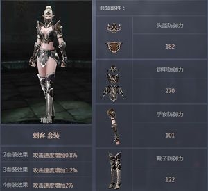 《Raven：掠奪者》精靈全職業(yè)套裝屬性解析