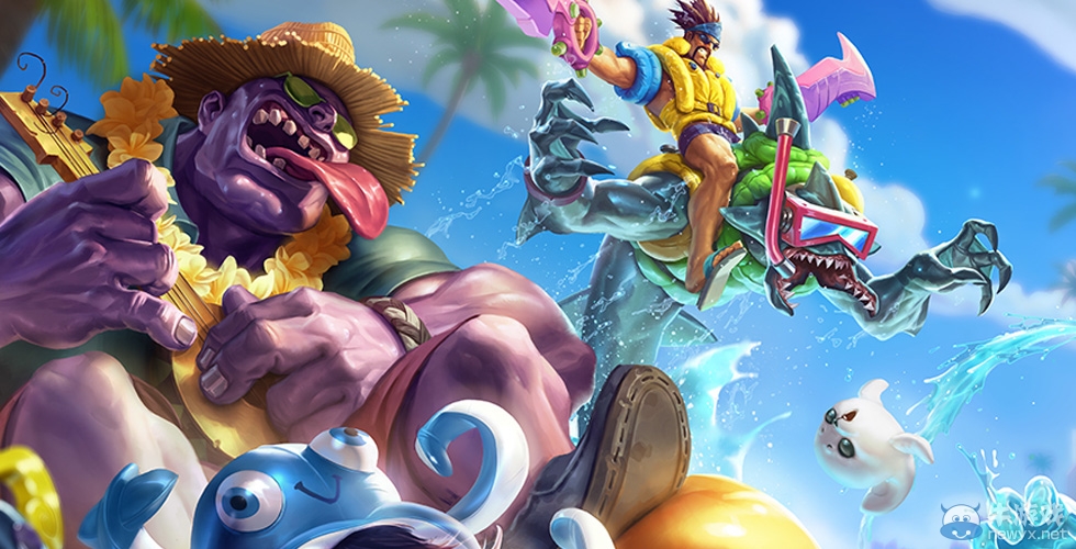 《LOL》泳池派對 雷克塞炫彩皮膚