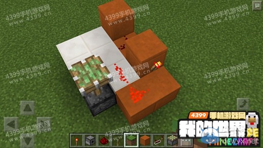 《我的世界》手機版0.15.0壁爐隱藏門制作圖文教程