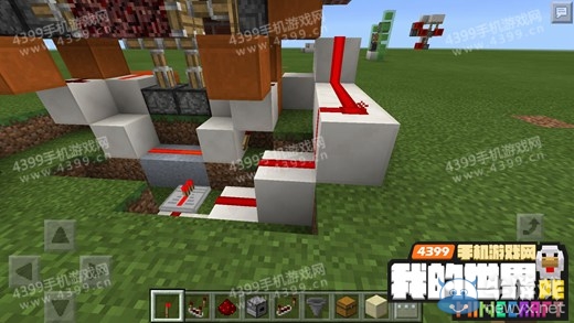 《我的世界》手機版0.15.0壁爐隱藏門制作圖文教程