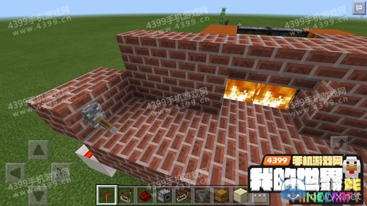 《我的世界》手機版0.15.0壁爐隱藏門制作圖文教程