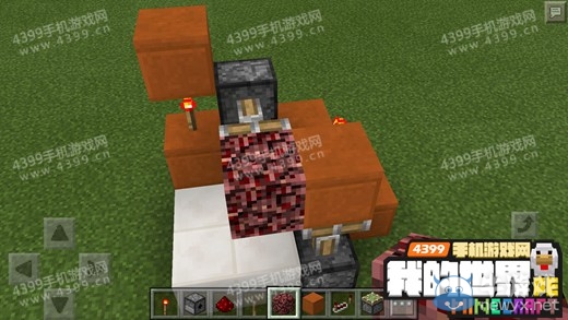 《我的世界》手機版0.15.0壁爐隱藏門制作圖文教程