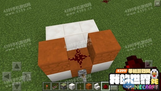 《我的世界》手機版0.15.0壁爐隱藏門制作圖文教程