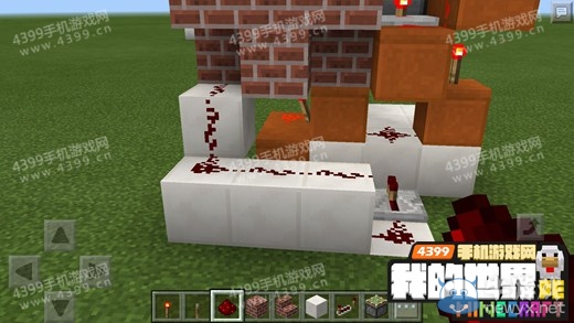 《我的世界》手機版0.15.0壁爐隱藏門制作圖文教程