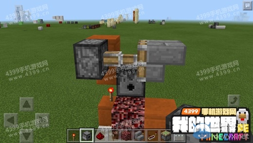 《我的世界》手機版0.15.0壁爐隱藏門制作圖文教程