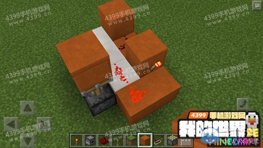《我的世界》手機版0.15.0壁爐隱藏門制作圖文教程