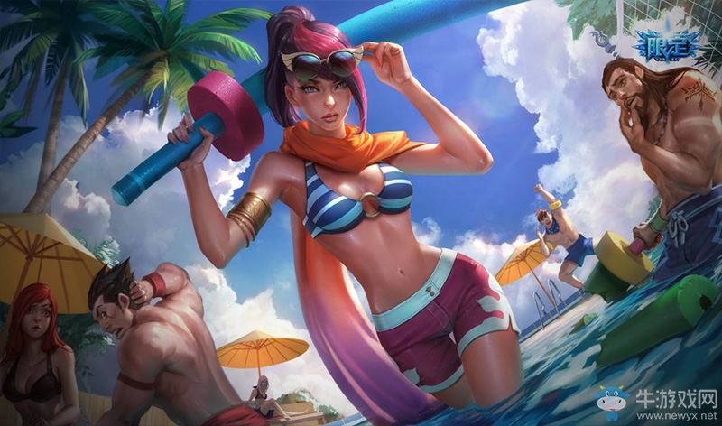 《LOL》泳池派對(duì) 菲奧娜炫彩皮膚