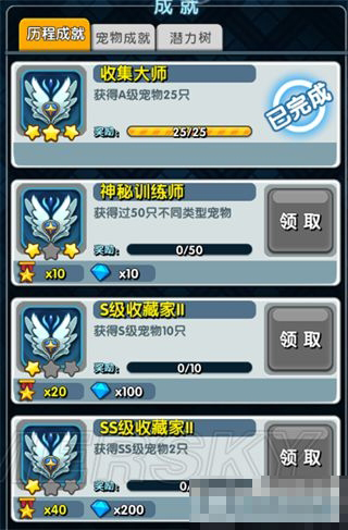 《怪物X聯(lián)盟2》成就系統(tǒng)介紹及獎勵介紹