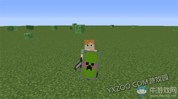 《我的世界》臉紅苦力怕盾牌制作教程