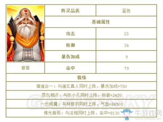 《誅仙手游》全陣靈圖鑒一覽