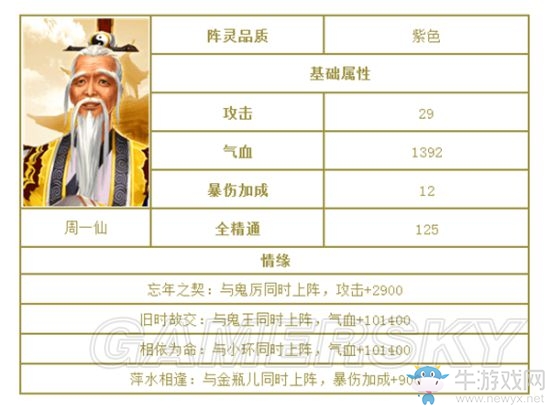 《誅仙手游》全陣靈圖鑒一覽