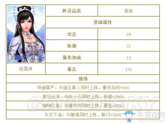《誅仙手游》全陣靈圖鑒一覽