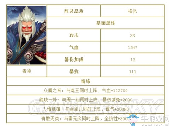 《誅仙手游》全陣靈圖鑒一覽