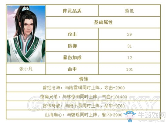 《誅仙手游》全陣靈圖鑒一覽