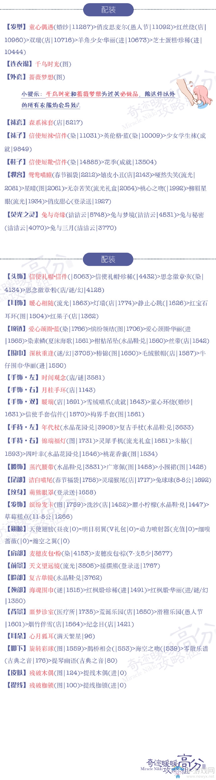 《奇跡暖暖》15-7進(jìn)入凌云城公主級(jí)高分S攻略