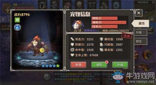 《迷城物語》寵物排行
