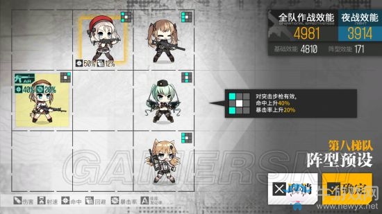 《少女前線》暴擊光環(huán)對基礎效能的影響測試一覽