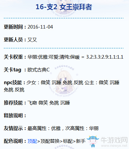 《奇跡暖暖》16-支線2少女級高分S攻略