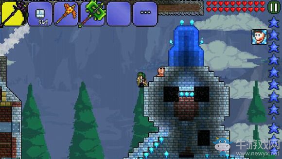 《泰拉瑞亞》雪人冰磚房屋建筑圖紙一覽