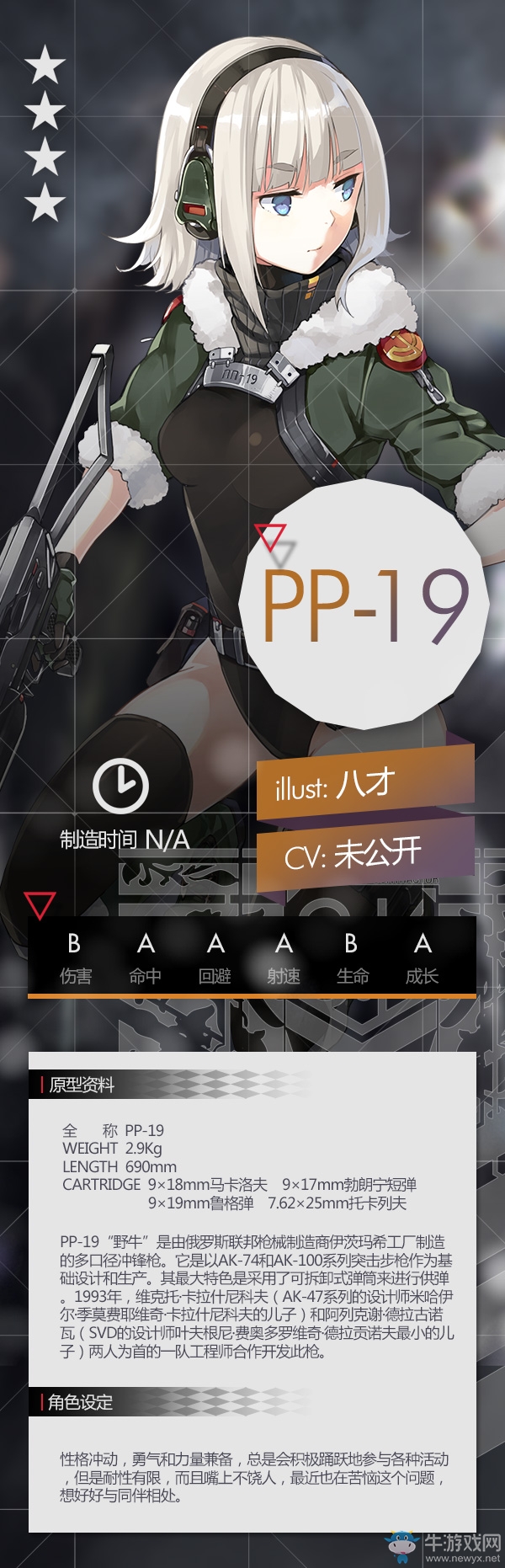 《少女前線》新型SMG戰(zhàn)術(shù)人形PP-19詳細(xì)介紹