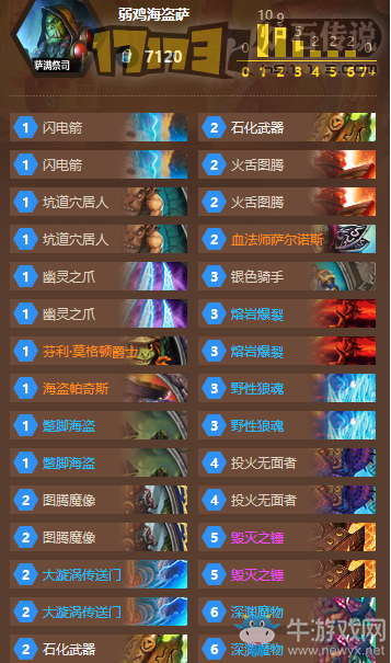 《爐石傳說》國家杯四強卡組，弱雞打臉薩