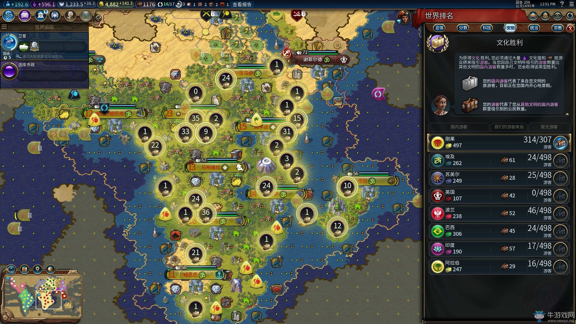 《文明6》剛果地球圖宣戰文化勝利打法心得