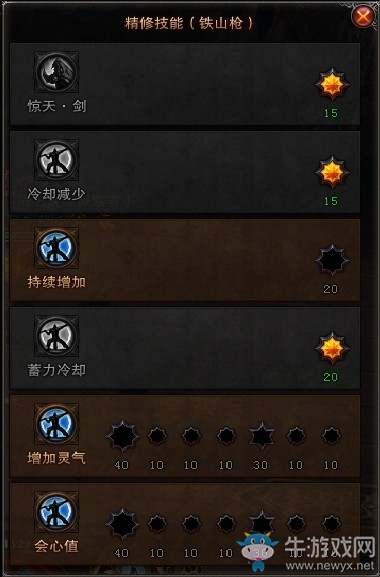 《斗戰(zhàn)神》重槍系神將技能鐵山槍分析