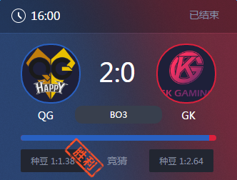 《王者榮耀》2017KPL春季賽4月8號QG vs GK比賽視頻