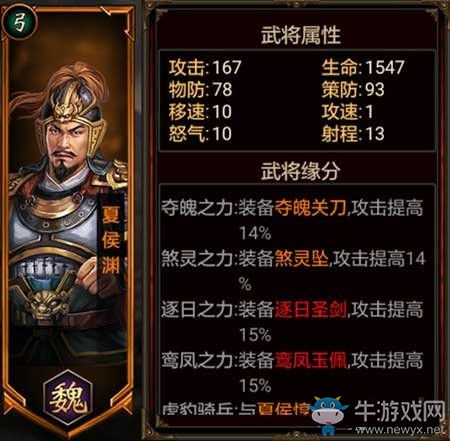 《三國群英傳》夏侯淵介紹
