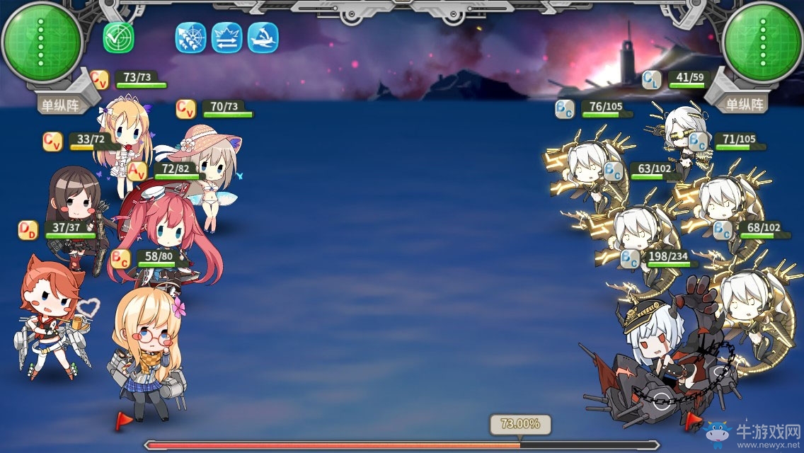 《戰(zhàn)艦少女r》e6敵主力遭遇戰(zhàn)通關(guān)陣容搭配推薦