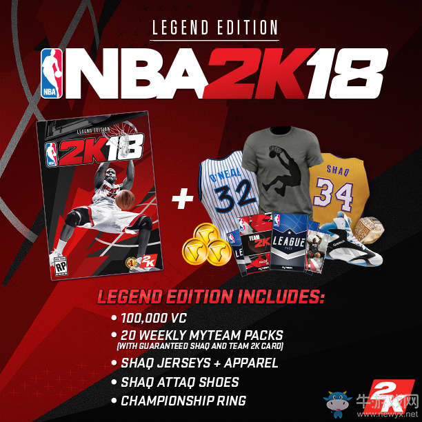 《NBA 2K18》黃金版和傳奇版區別介紹