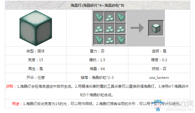 《我的世界》海晶燈獲得方法推薦