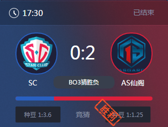 《王者榮耀》2017KPL春季賽5月20號SC vs AS仙閣比賽視頻