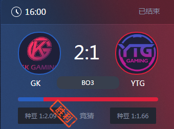 《王者榮耀》2017KPL春季賽6月4號GK vs YTG比賽視頻