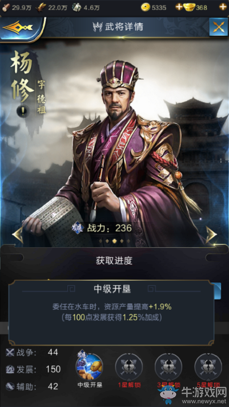 《亂世王者》楊修全面解析