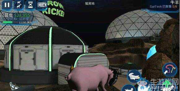 《模擬山羊太空廢物》30只小金船位置介紹