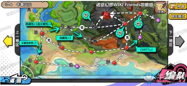 《諾亞幻想》3-6卡魯火山推圖攻略