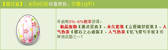 《QQ飛車》暑期櫻花蛋驚喜更新 1Q幣贏人氣永久極品！